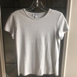 ST JOHN SPORT, petite, silver w/mini silver studs